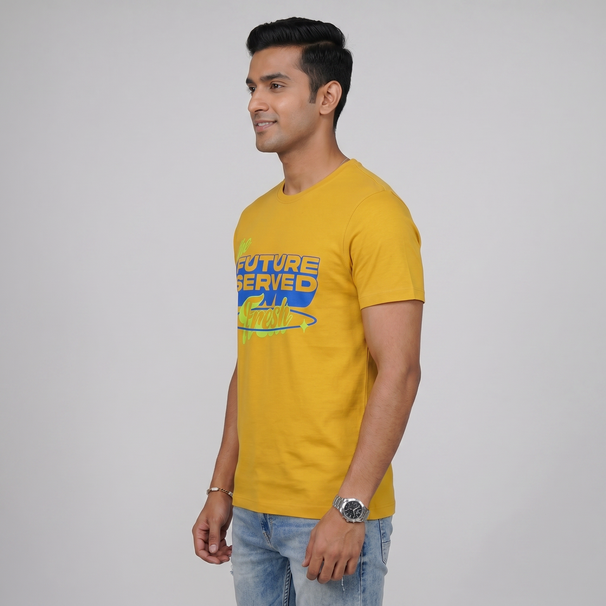 Cotton Crew Neck Graphitee