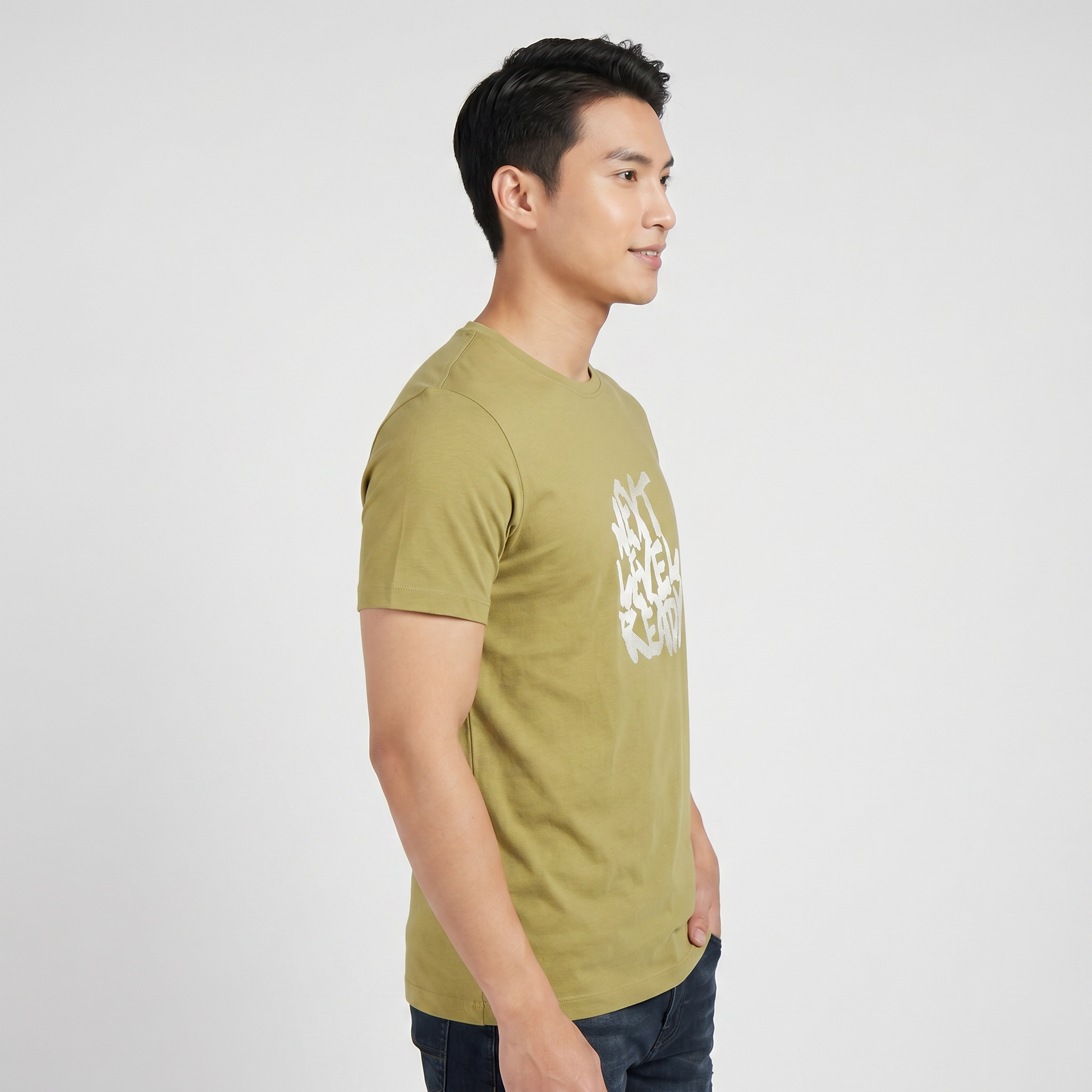Cotton Crew Neck Graphitee