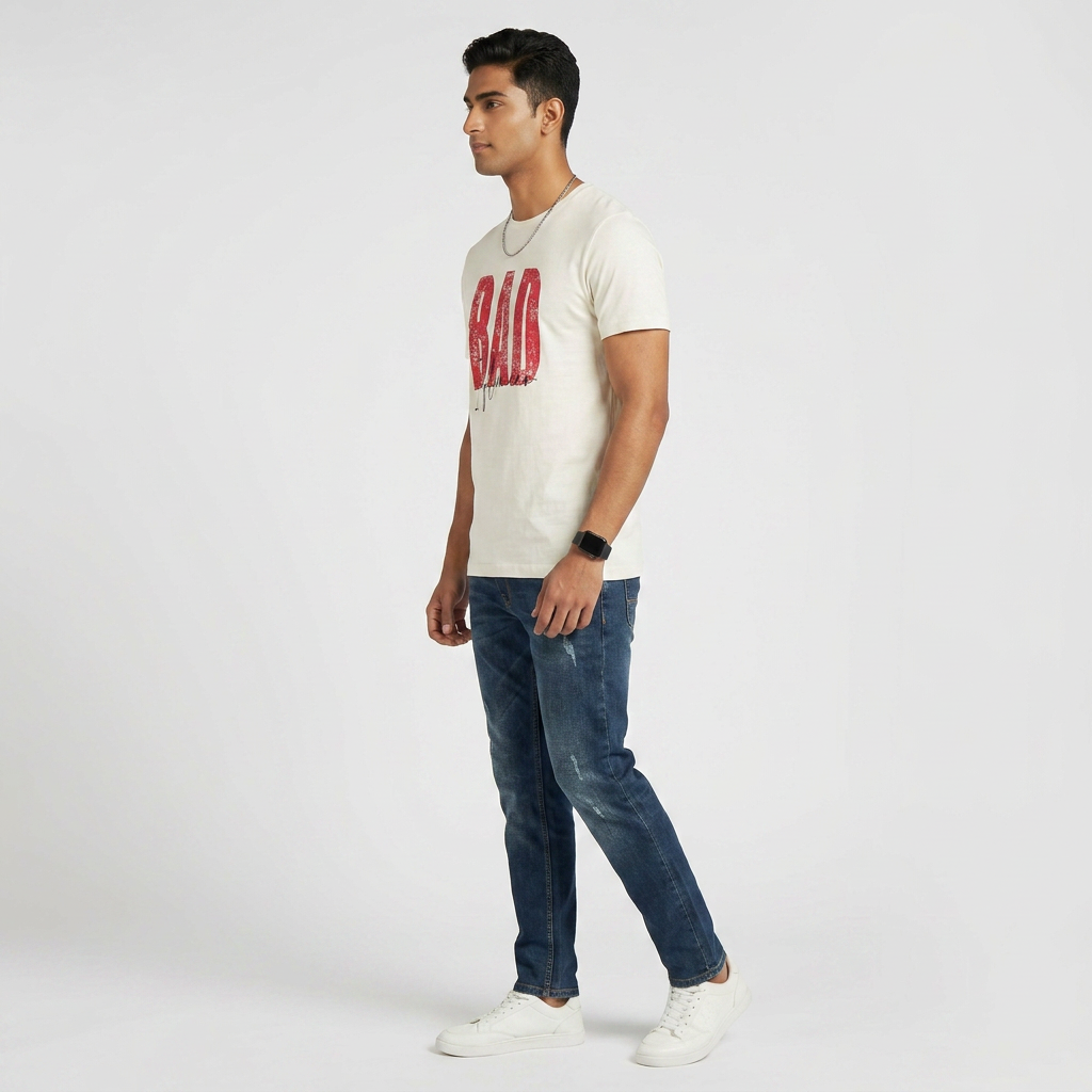 Cotton Crew Neck Graphitee