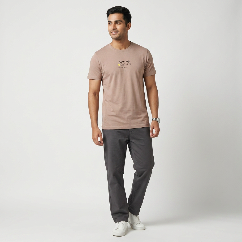Cotton Crew Neck Graphitee
