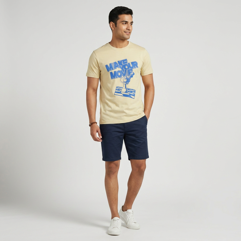Cotton Crew Neck Graphitee
