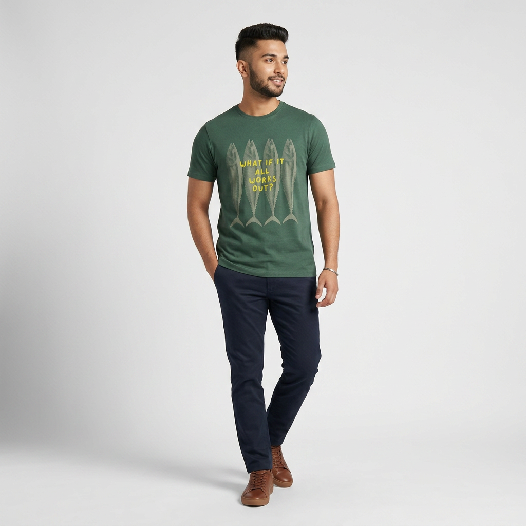 Cotton Crew Neck Graphitee