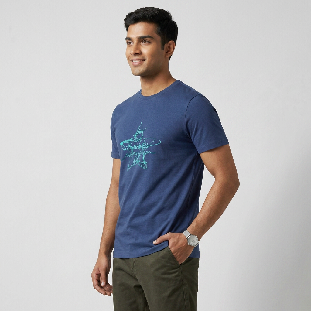Cotton Crew Neck Graphitee
