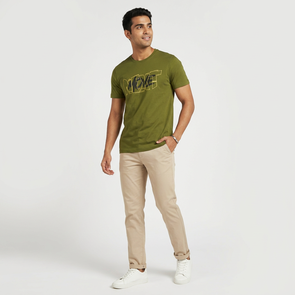 Cotton Crew Neck Graphitee