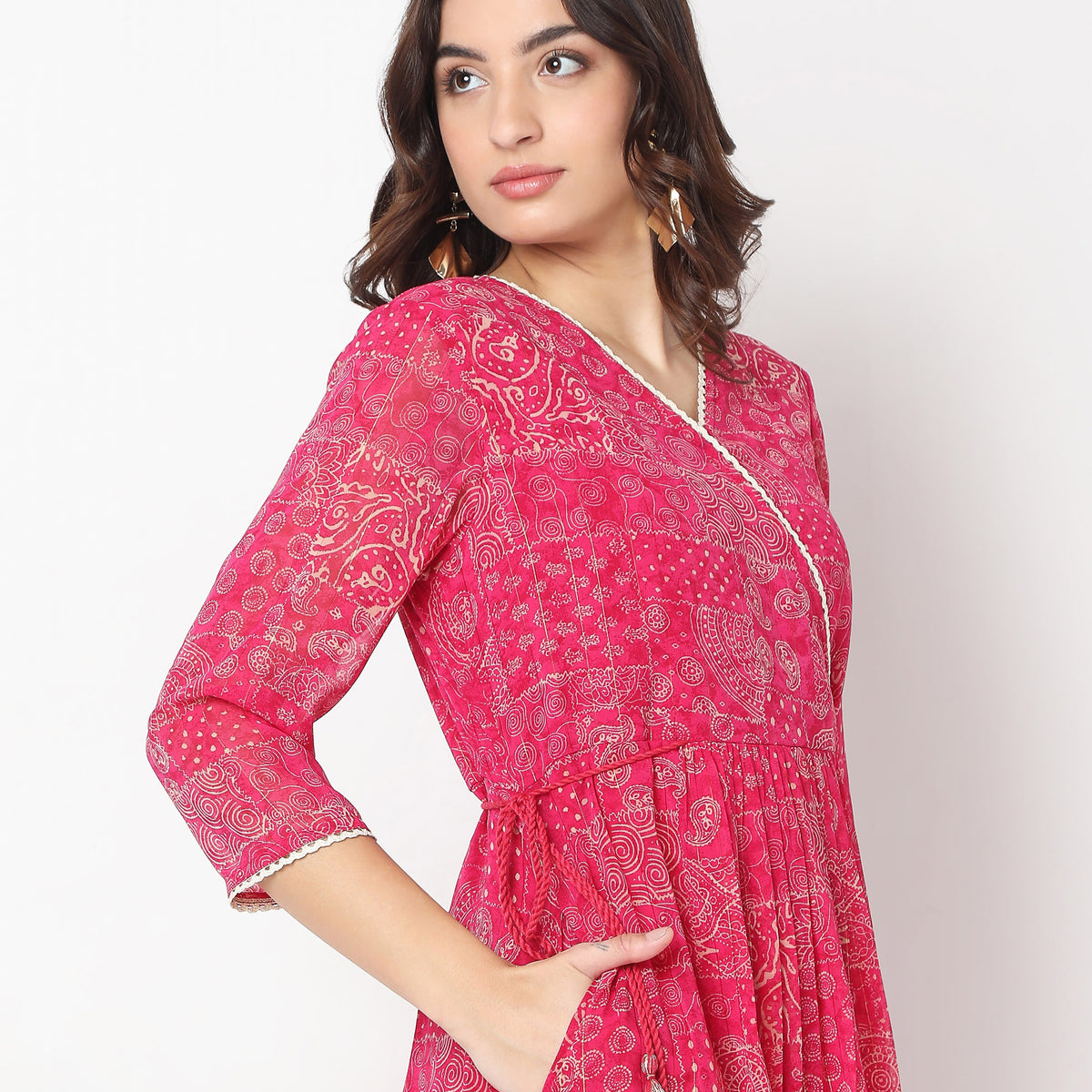 Flare Fit Printed Kurta