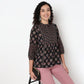Printed Above Knee Flared Short Kurta