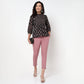 Printed Above Knee Flared Short Kurta