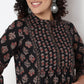 Printed Above Knee Flared Short Kurta
