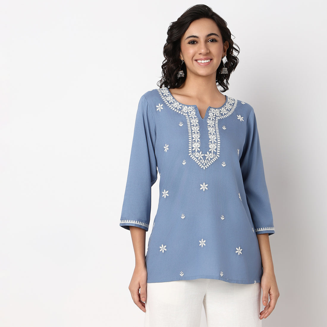 Embroidered Straight Kurta