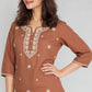 Embroidered Straight Kurta
