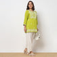 Embroidered Straight Short Kurta