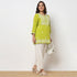 Embroidered Straight Short Kurta