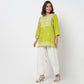 Embroidered Straight Short Kurta