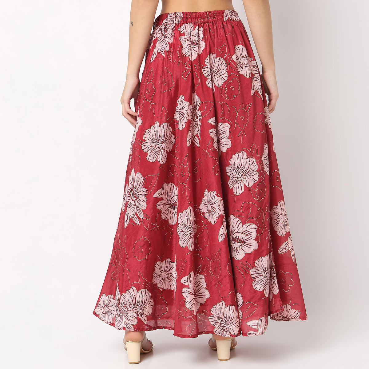 Flare Fit Printed Skirts