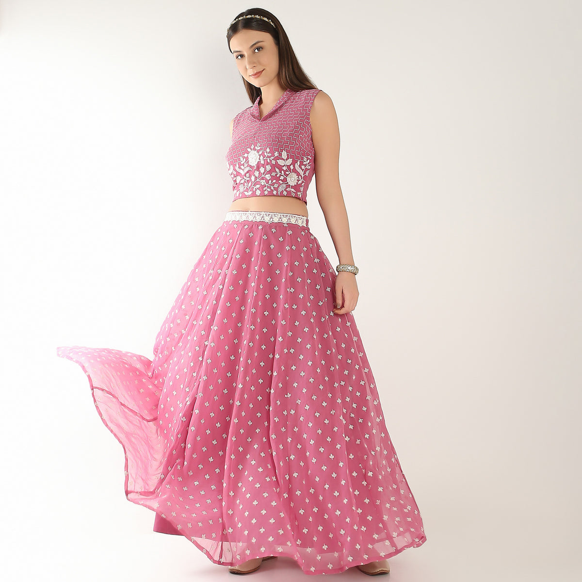 Flare Fit Printed A-Line Skirts