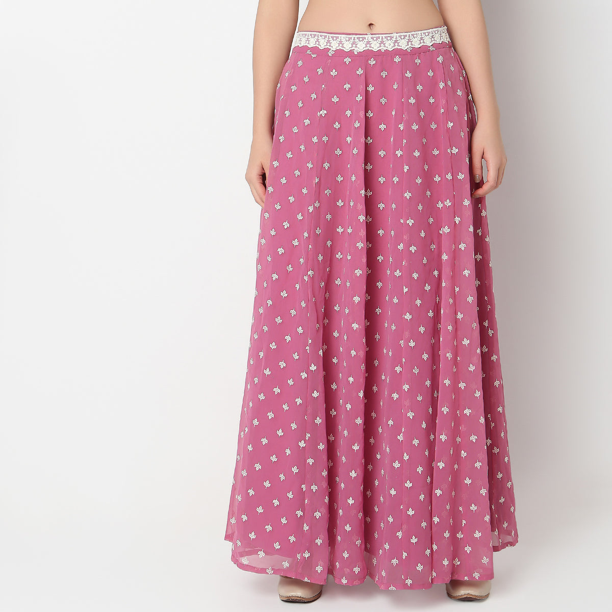 Flare Fit Printed A-Line Skirts