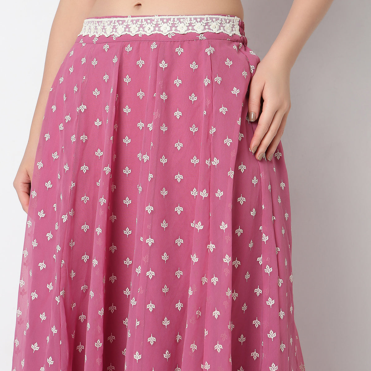 Flare Fit Printed A-Line Skirts