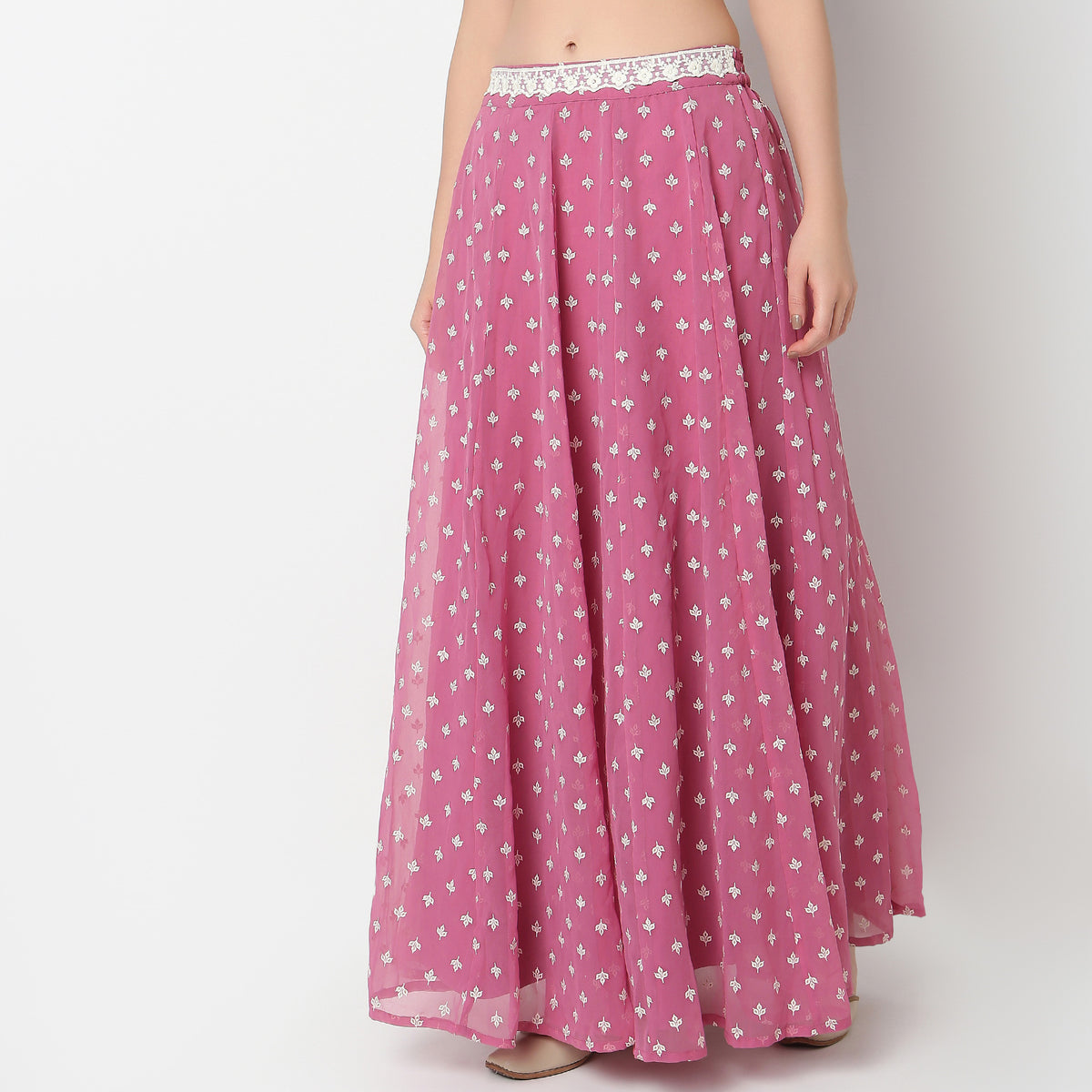 Flare Fit Printed A-Line Skirts