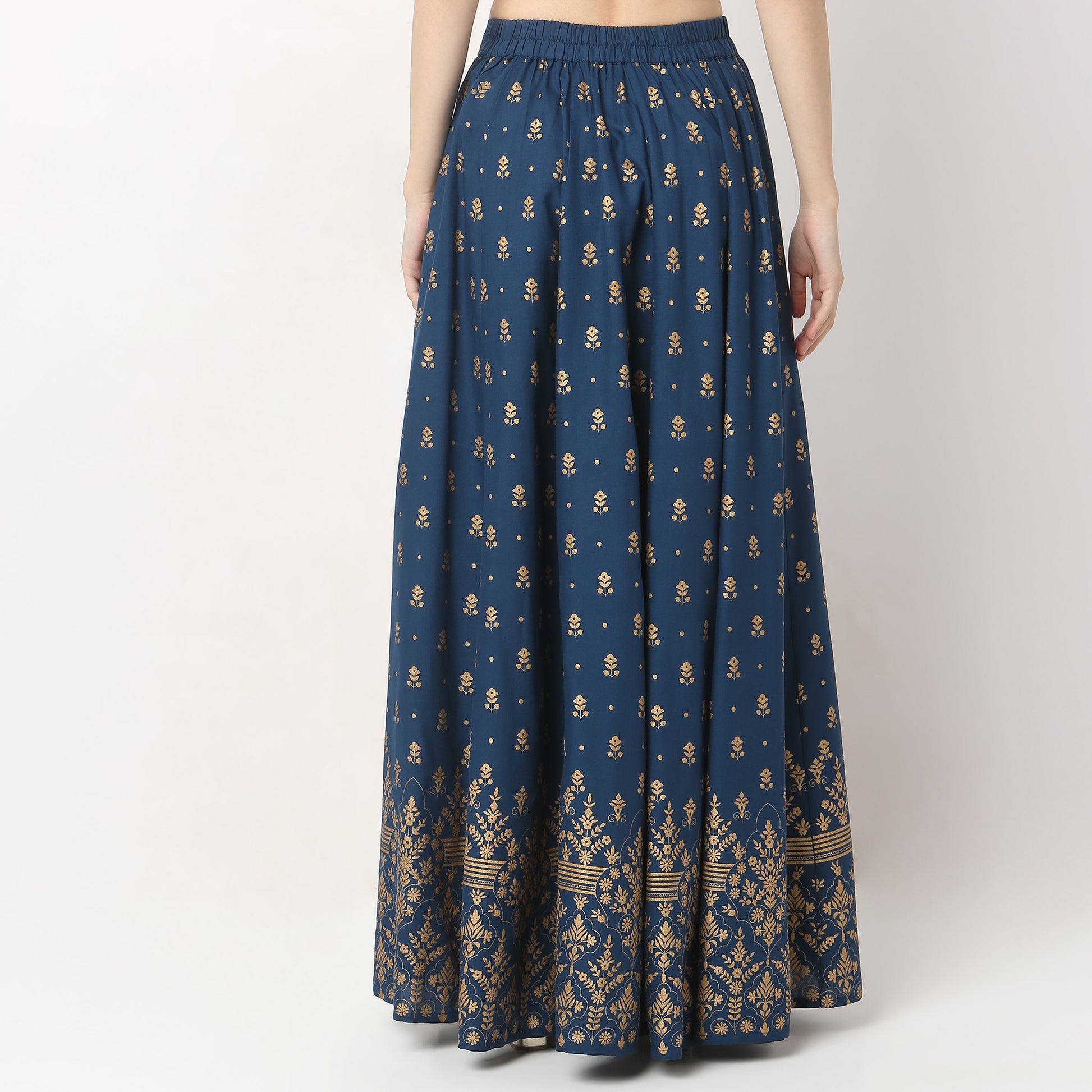 Flare Fit Mid Rise Skirts