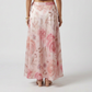 Flare Fit Printed Skirt