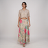 Printed Flare Fit Mid Rise Skirt