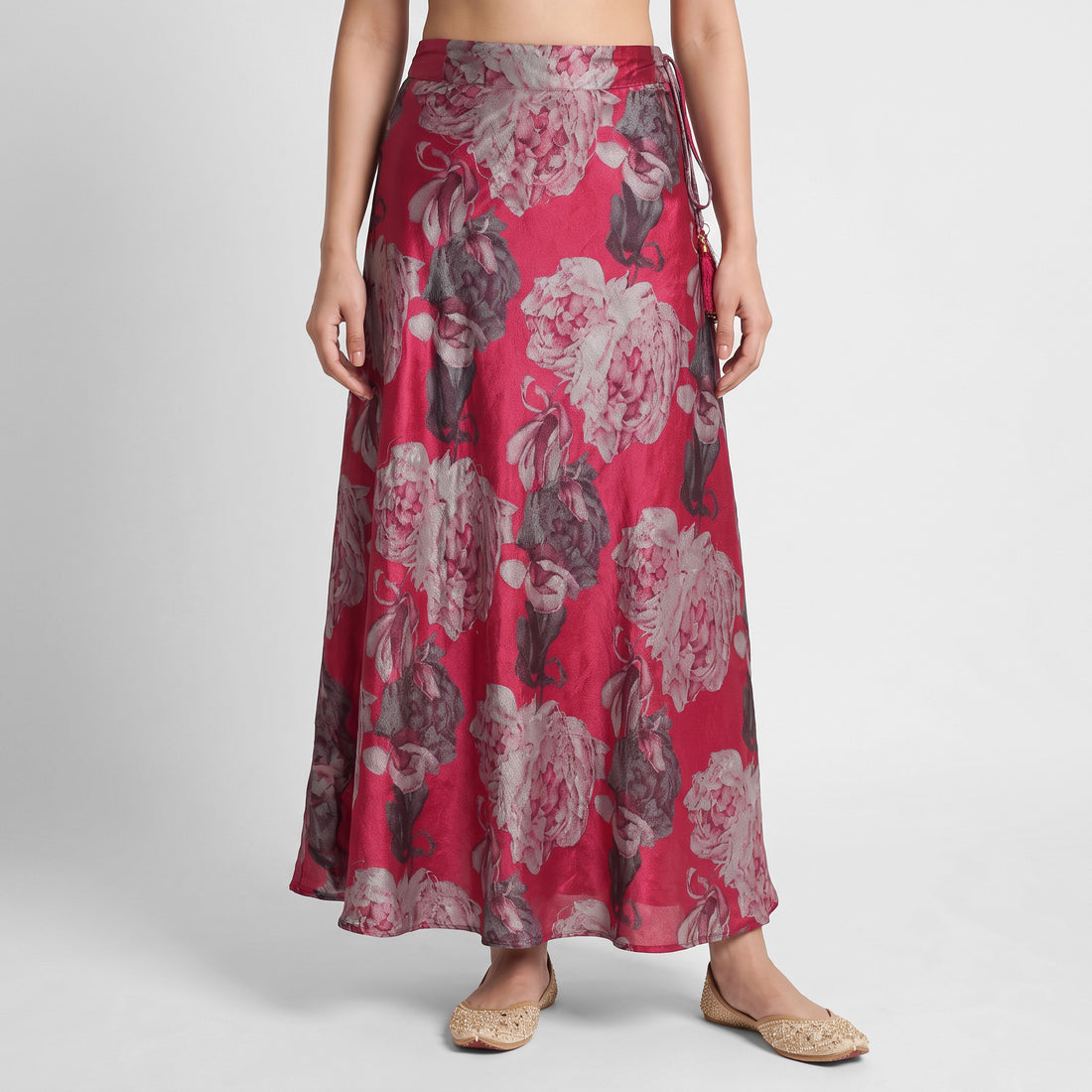 Printed Flared Skirt