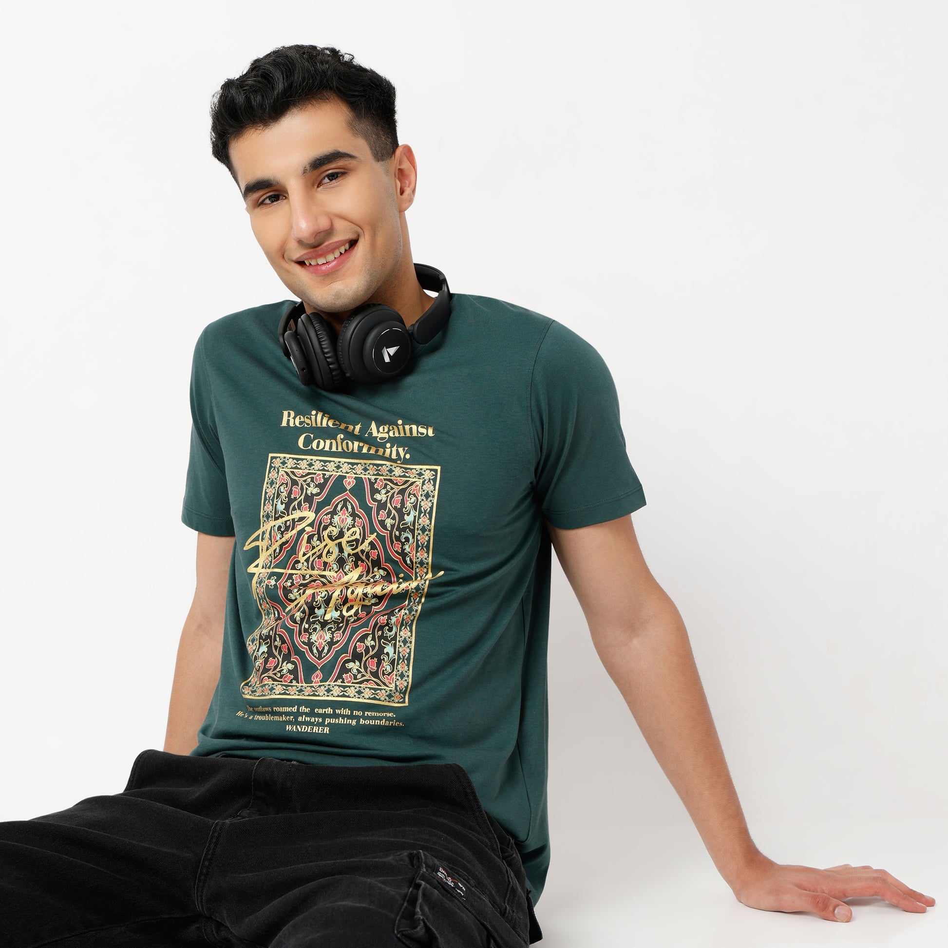 Regular Fit Graphic Regular Length T-Shirt