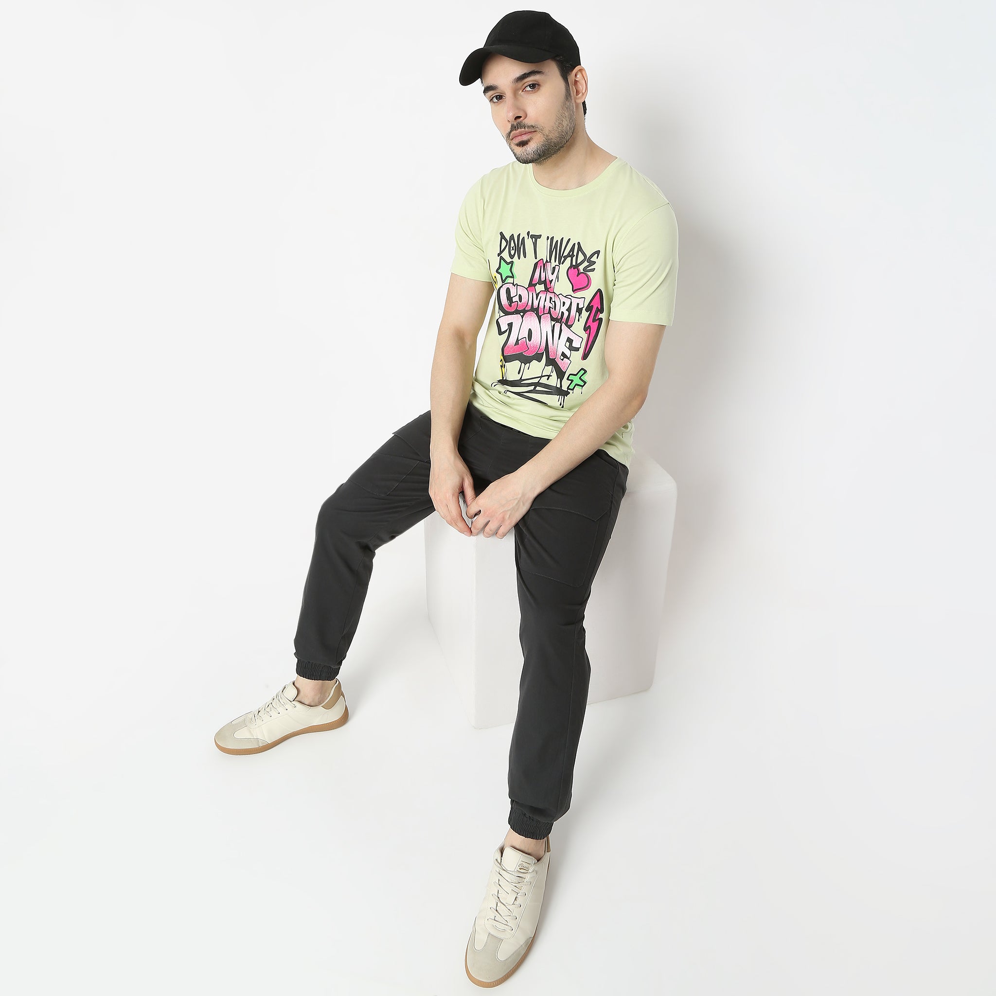 Regular Fit Graphic Crew Neck Regular Length T-Shirt