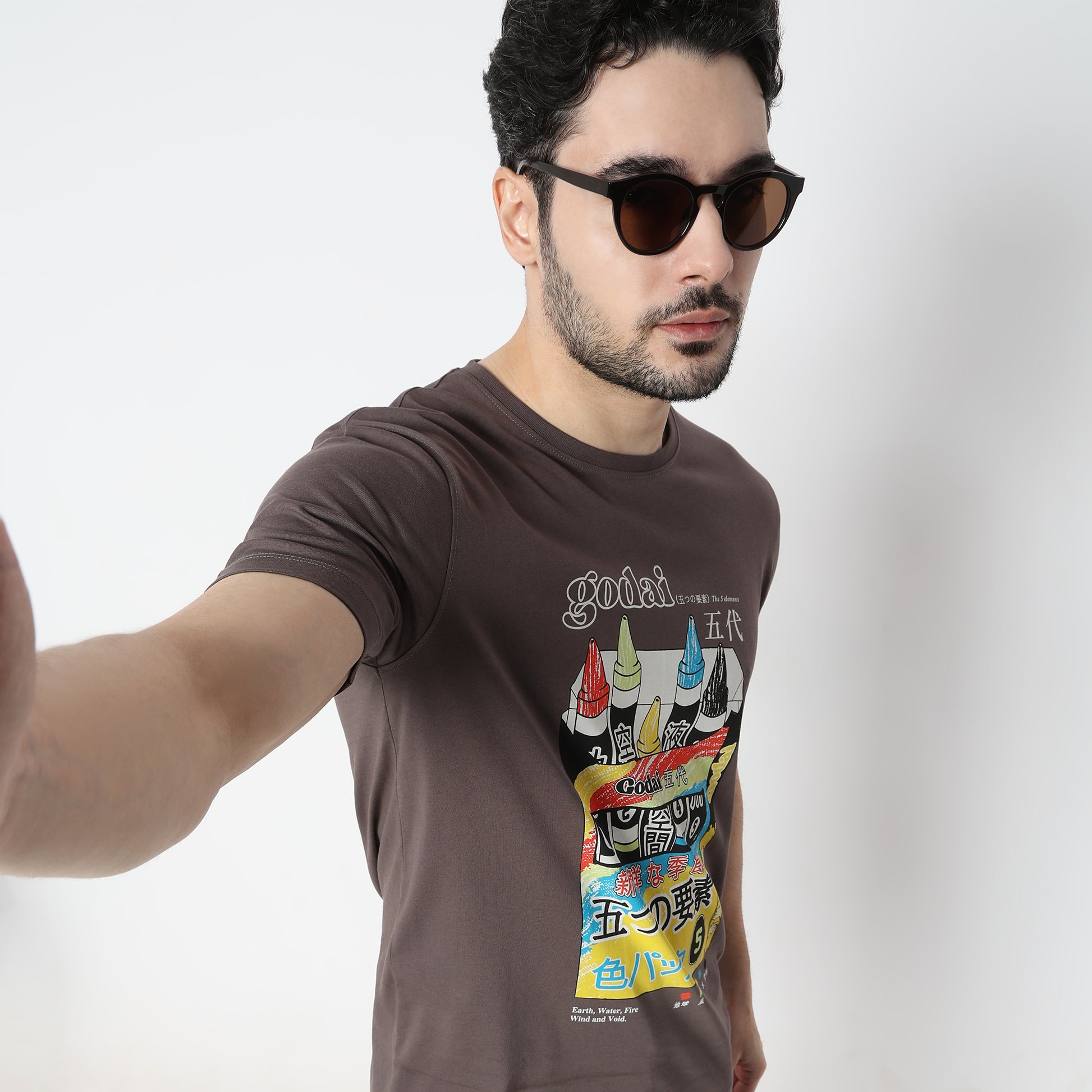 Regular Fit Graphic Crew Neck T-Shirt