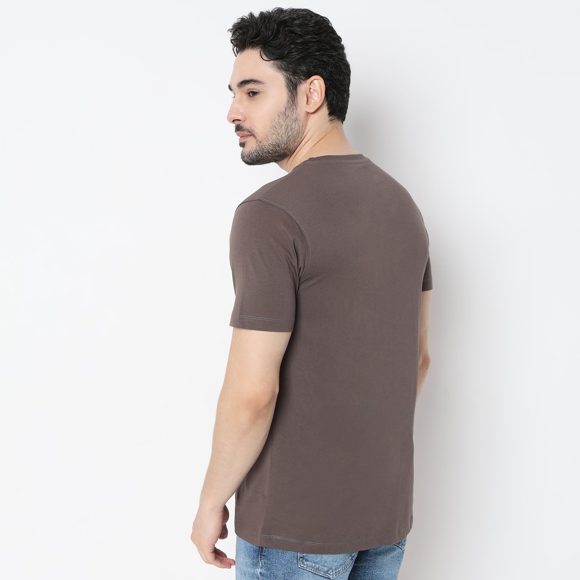 Regular Fit Graphic Crew Neck T-Shirt