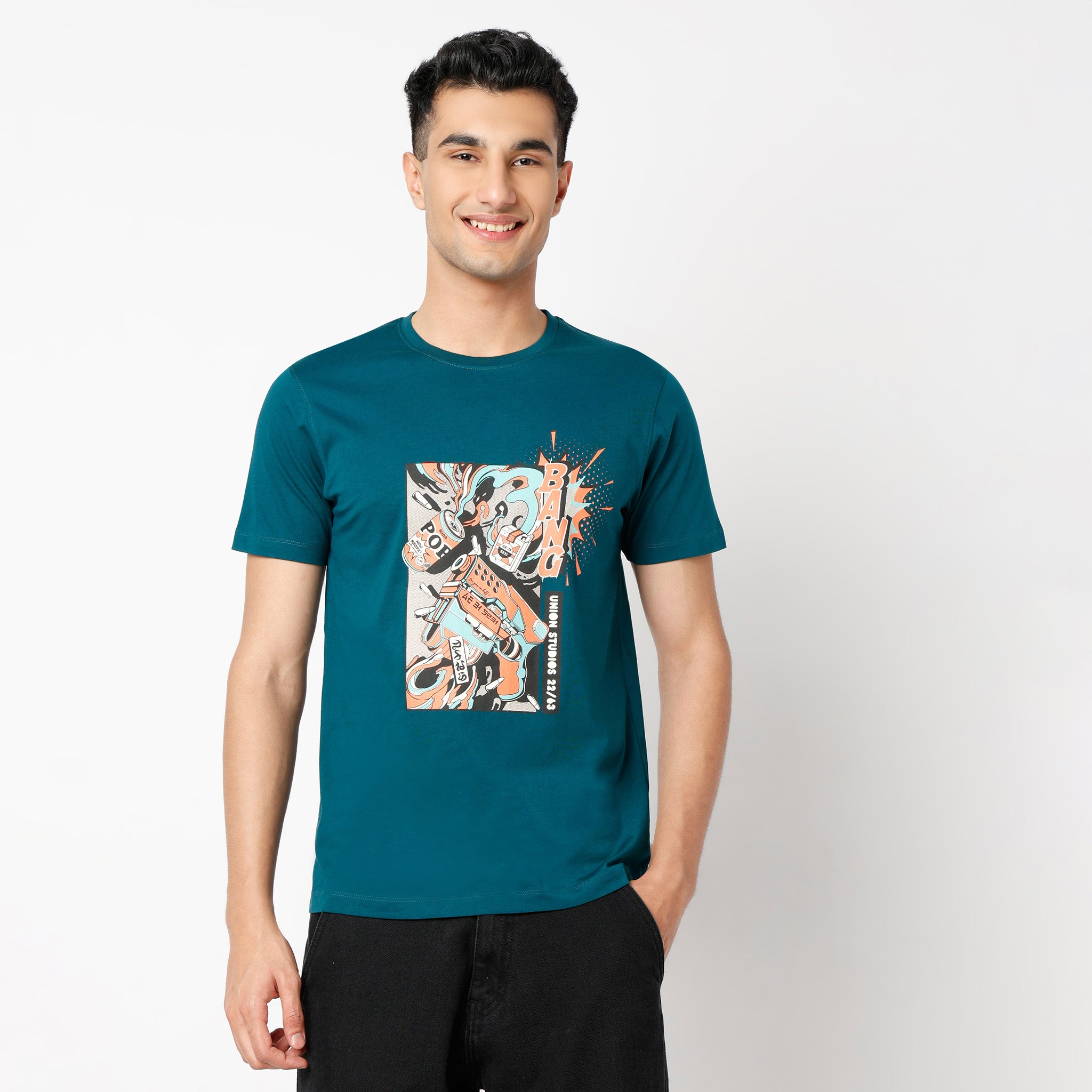 Regular Fit Graphic Regular Length T-Shirt