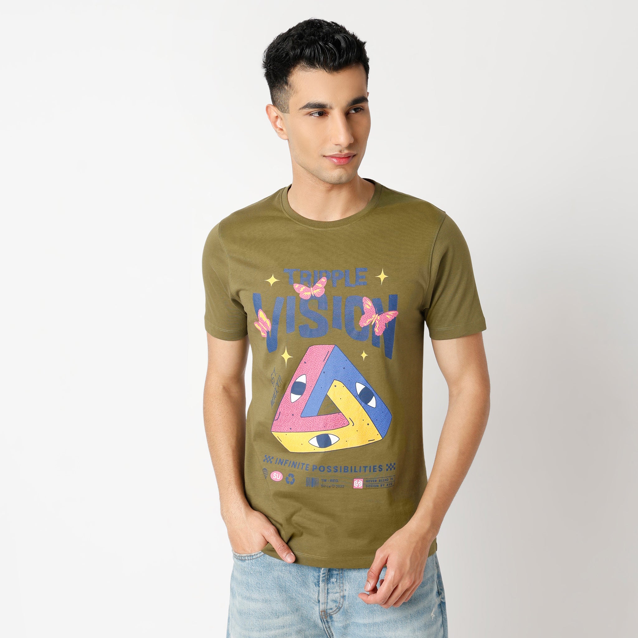 Regular Fit Graphic Regular Length T-Shirt