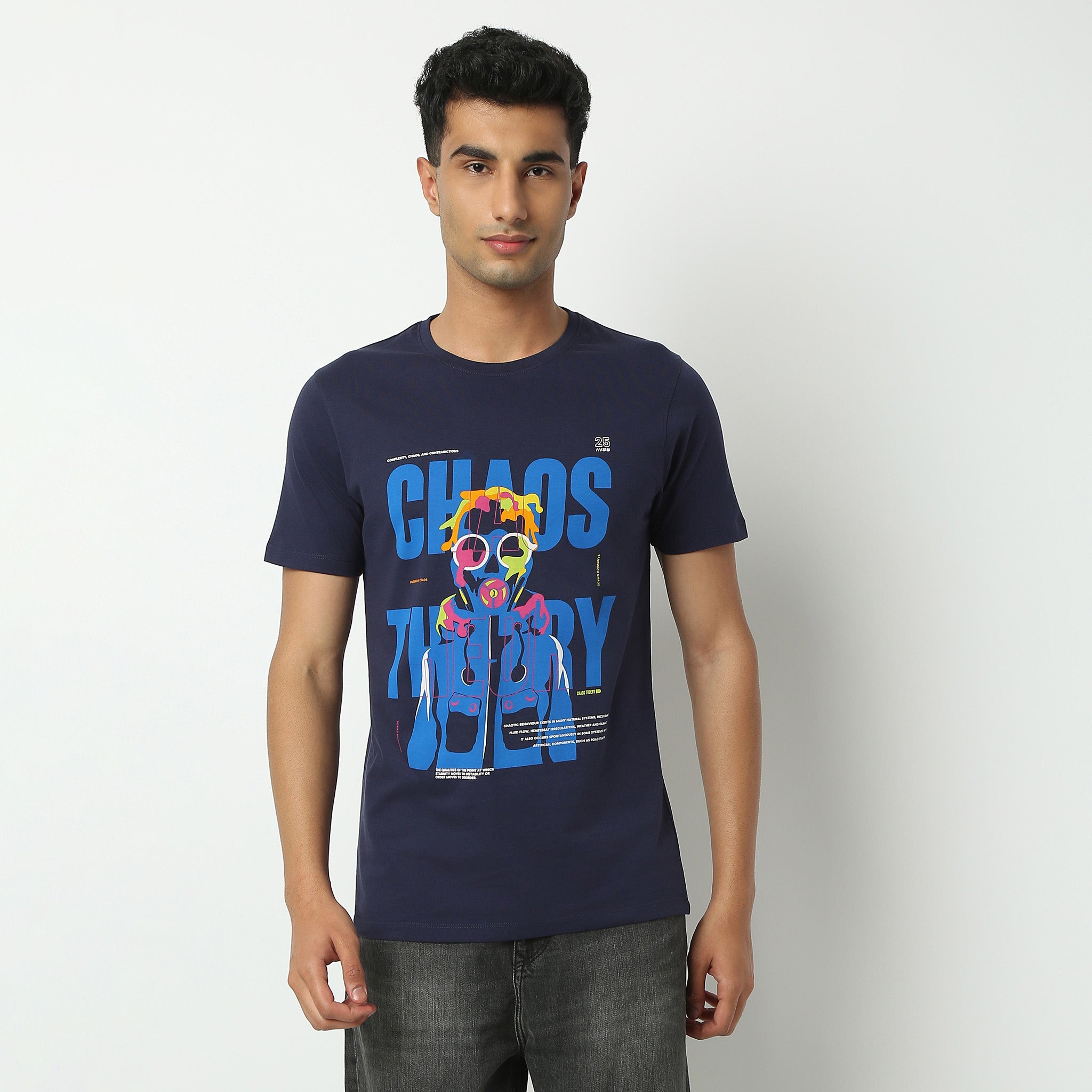 Regular Fit Graphic Crew Neck T-Shirt