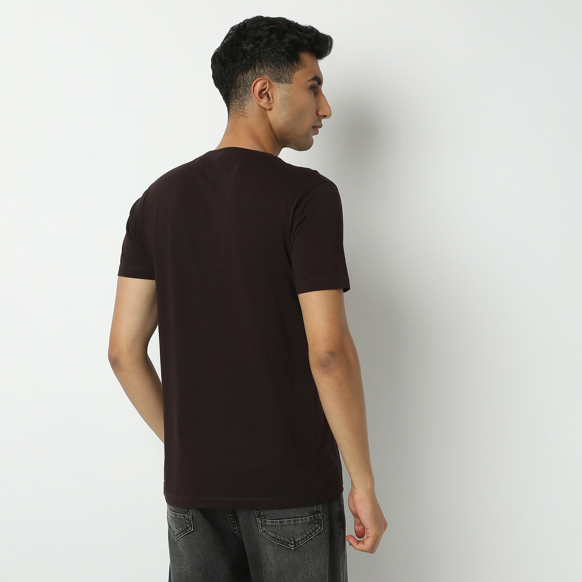 Regular Fit Graphic Crew Neck T-Shirt