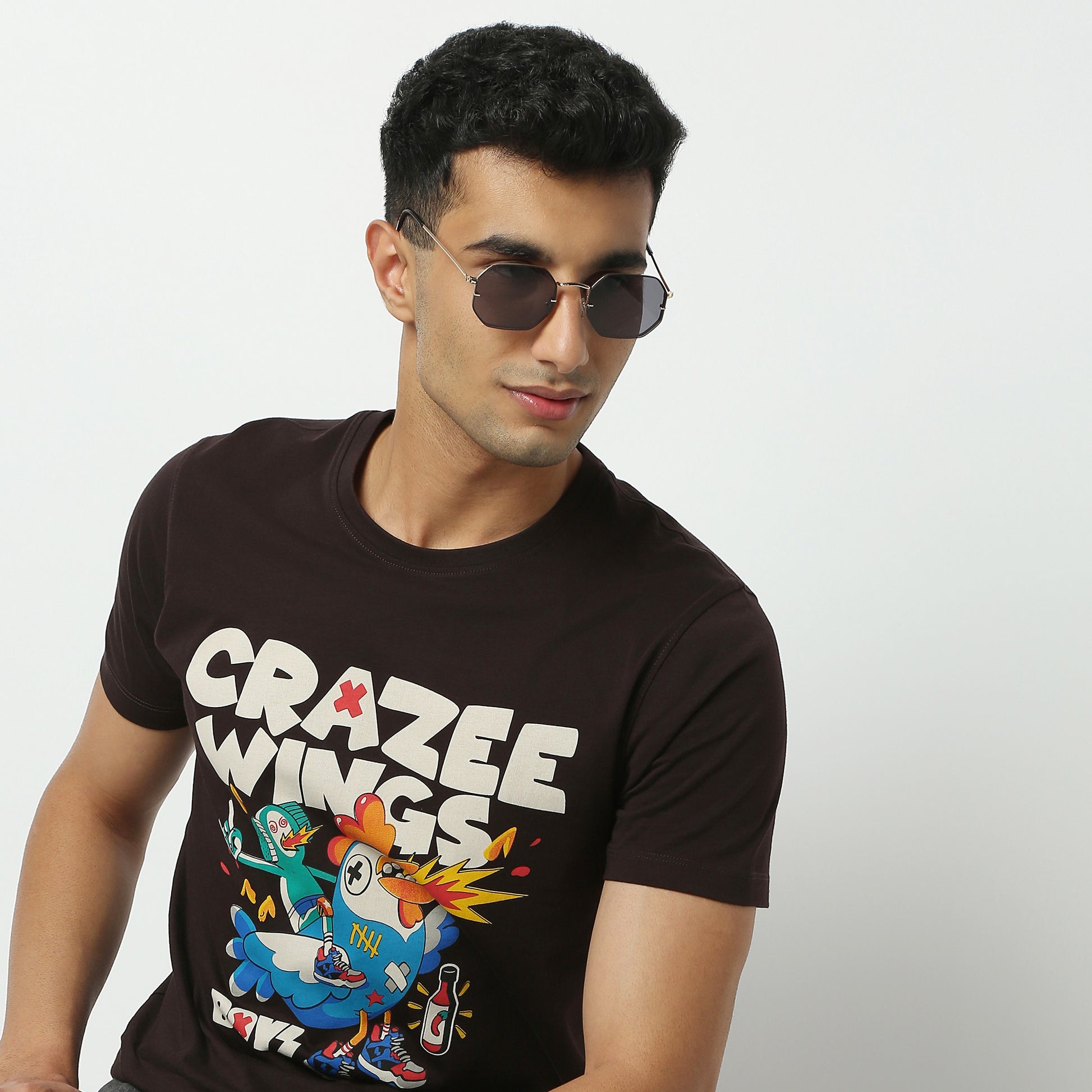 Regular Fit Graphic Crew Neck T-Shirt