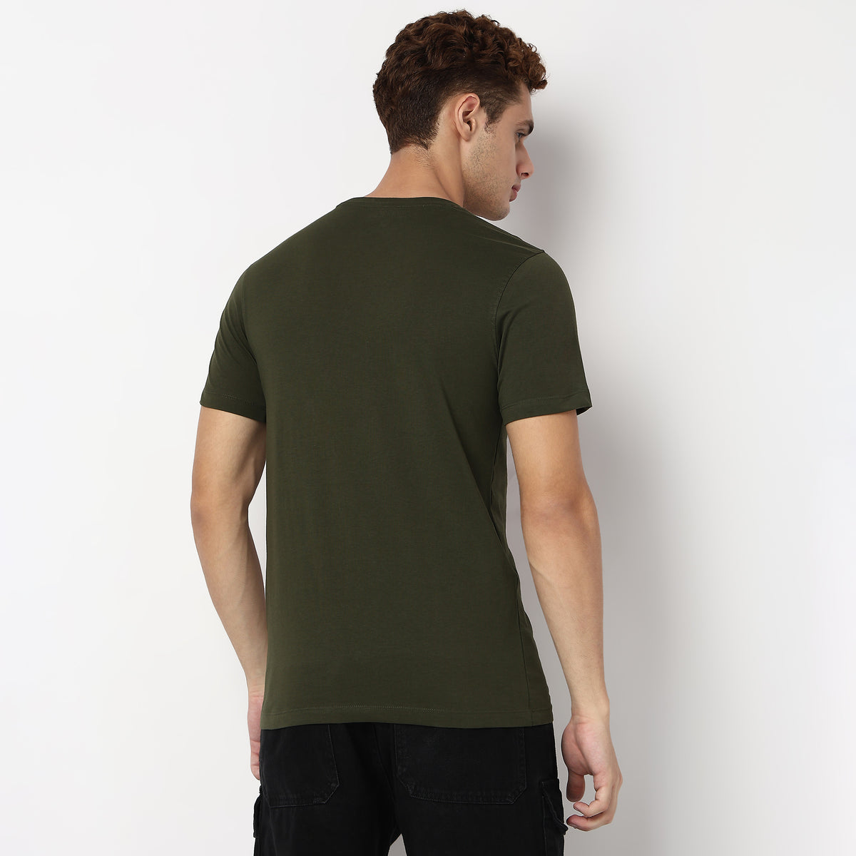 Knitted Graphic Crew Neck T-Shirt