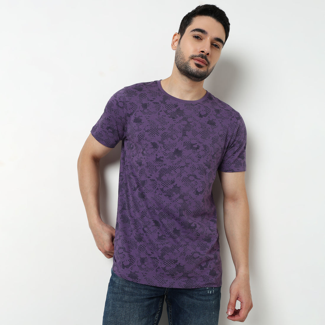 Crew Neck Cotton Graphitee