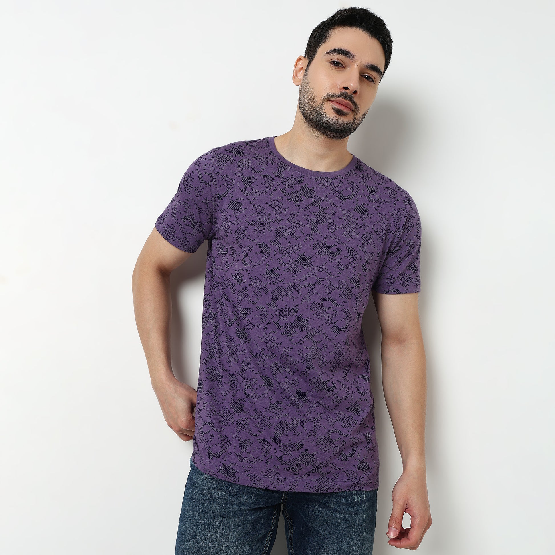 Crew Neck Cotton Graphitee