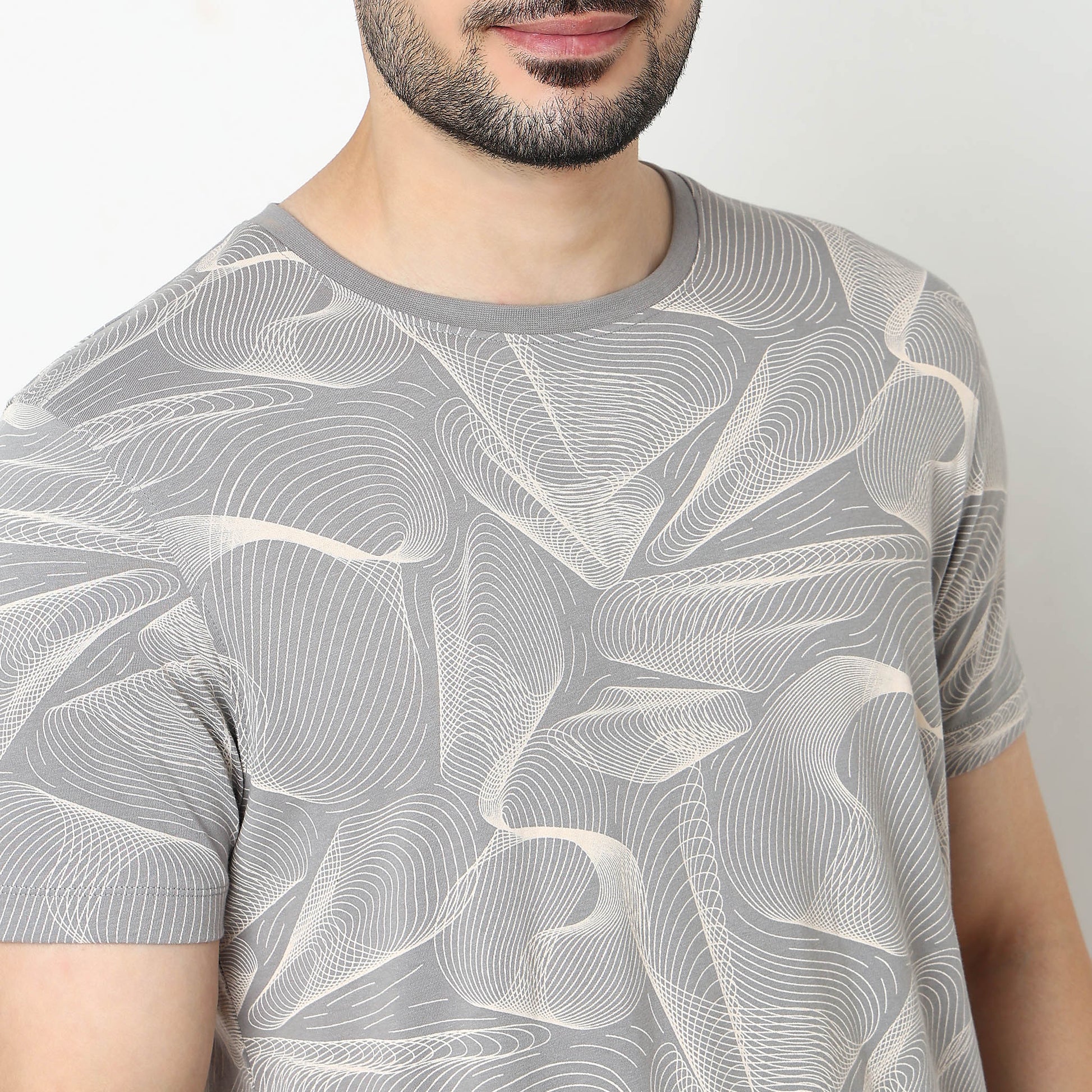 Crew Neck Cotton Graphitee