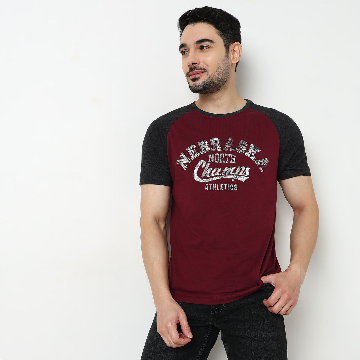 Crew Neck Cotton Graphitee