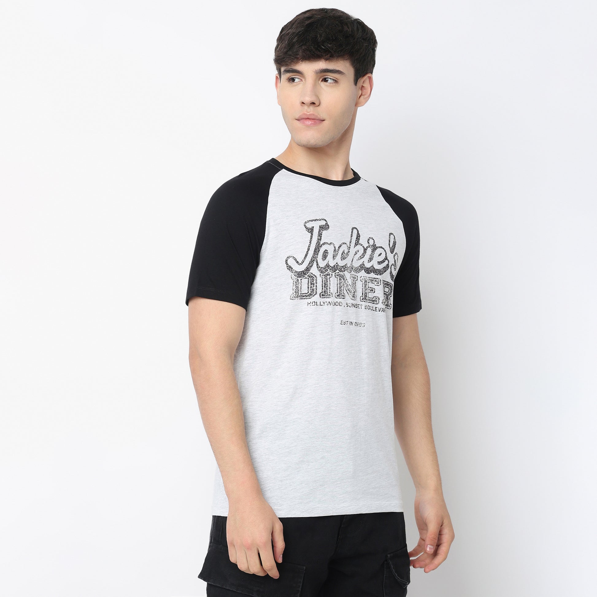 Crew Neck Cotton Graphitee