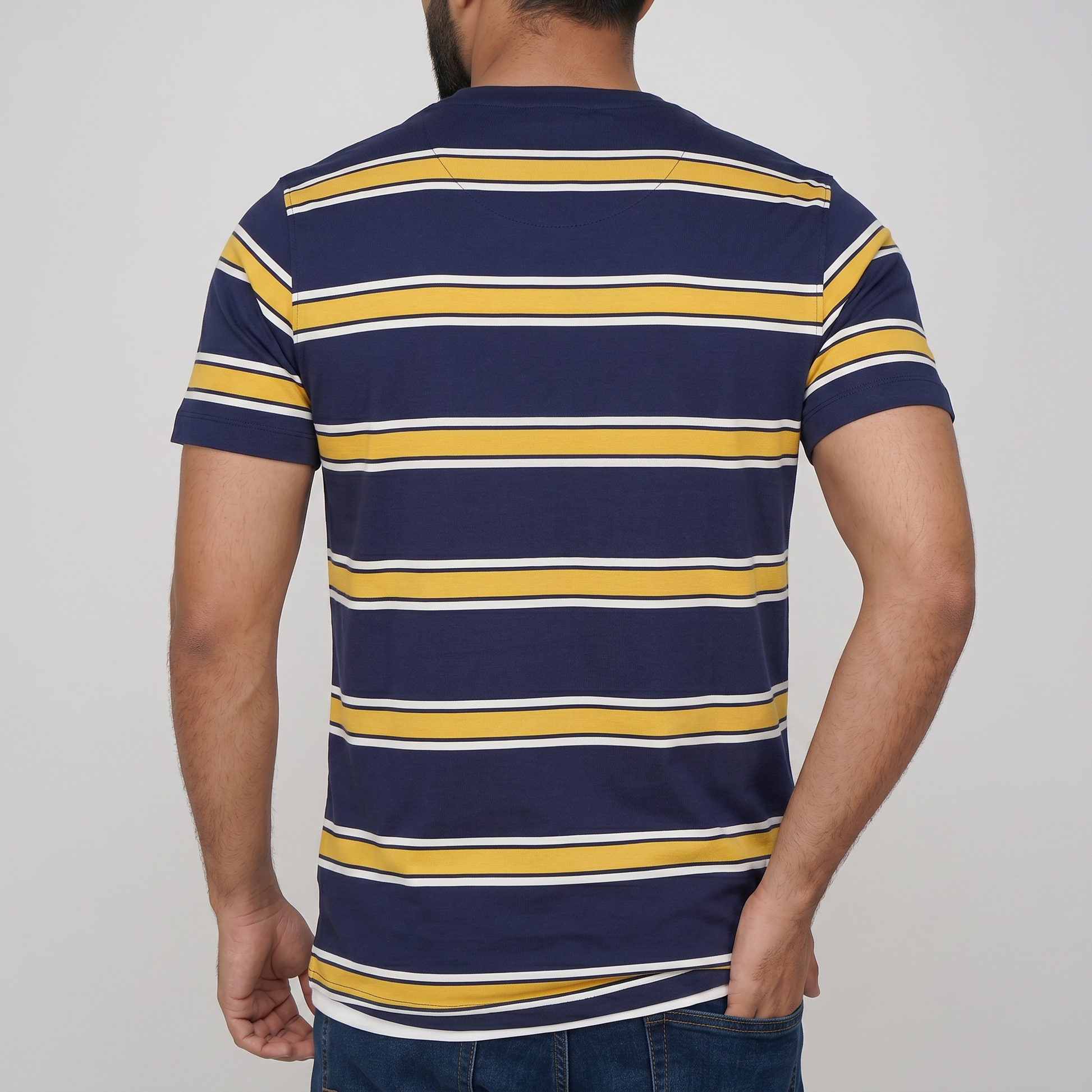 Striped Crew Neck Graphitee