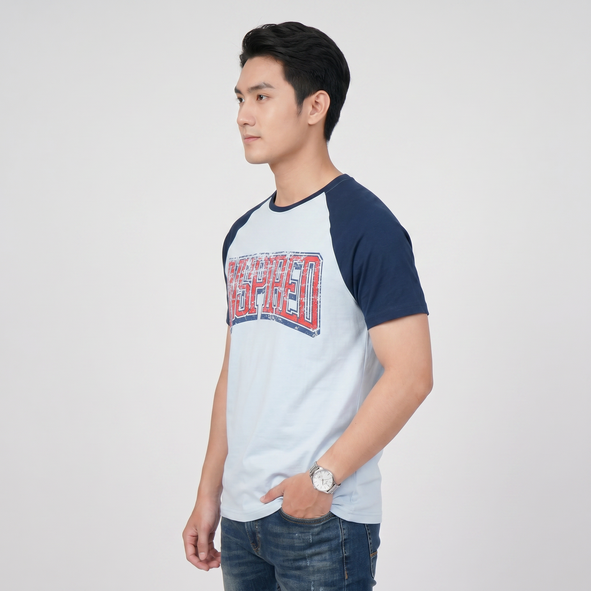 Cotton Graphic Crew Neck T-Shirt