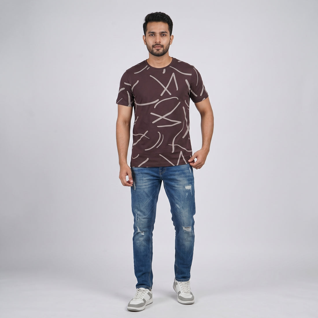 Cotton Crew Neck Graphitee
