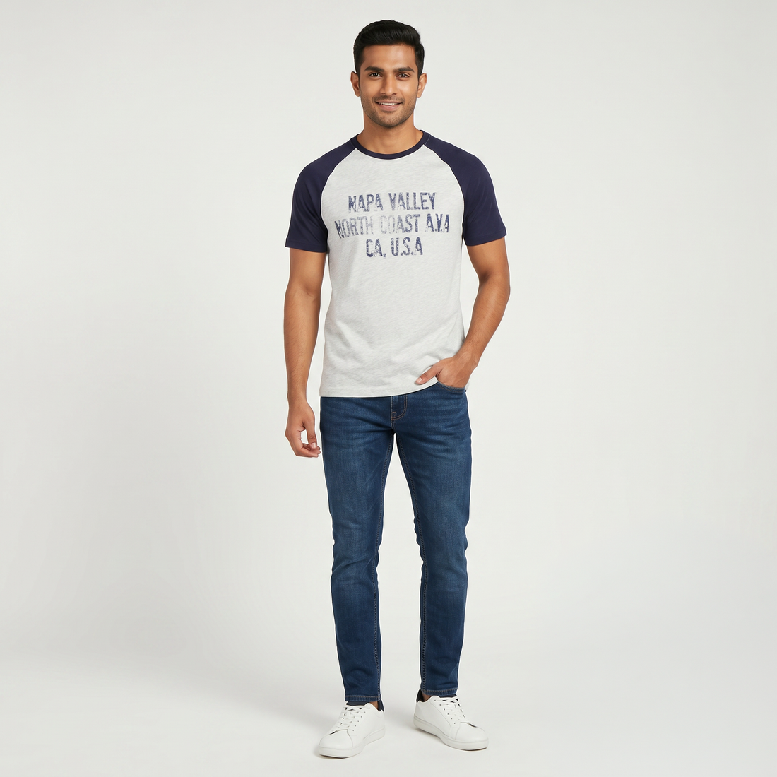 Cotton Crew Neck Graphitee