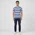 Striped Crew Neck Graphitee