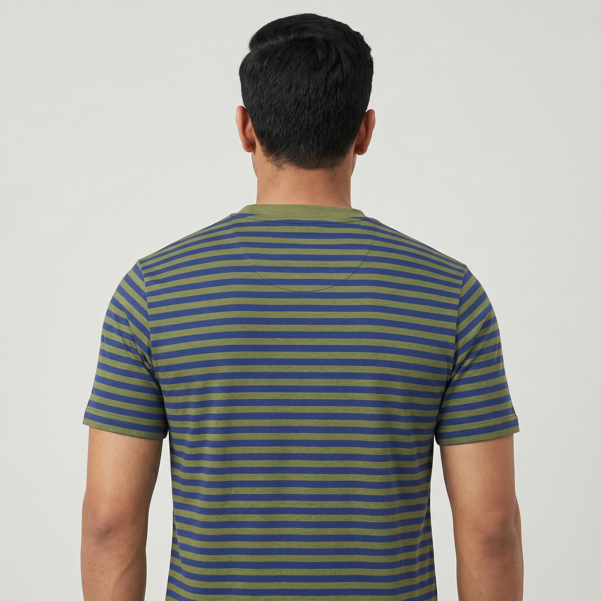 Striped Crew Neck Graphitee