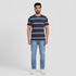 Striped Crew Neck Graphitee