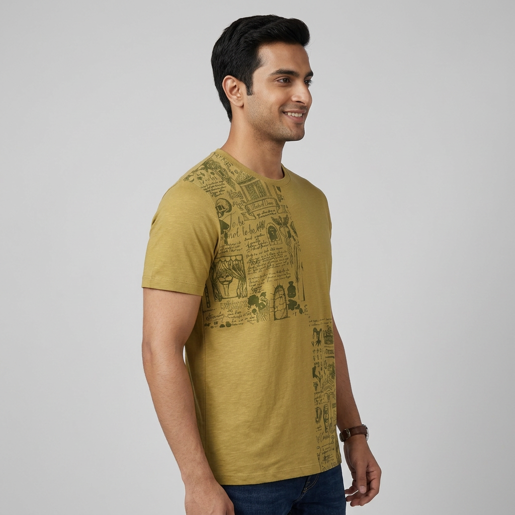 Cotton Crew Neck Graphitee