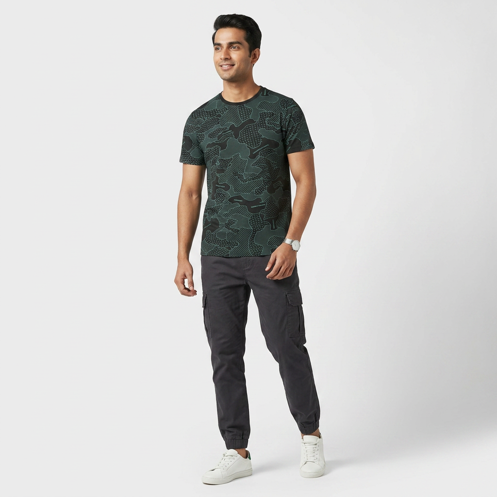 Cotton Crew Neck Graphitee